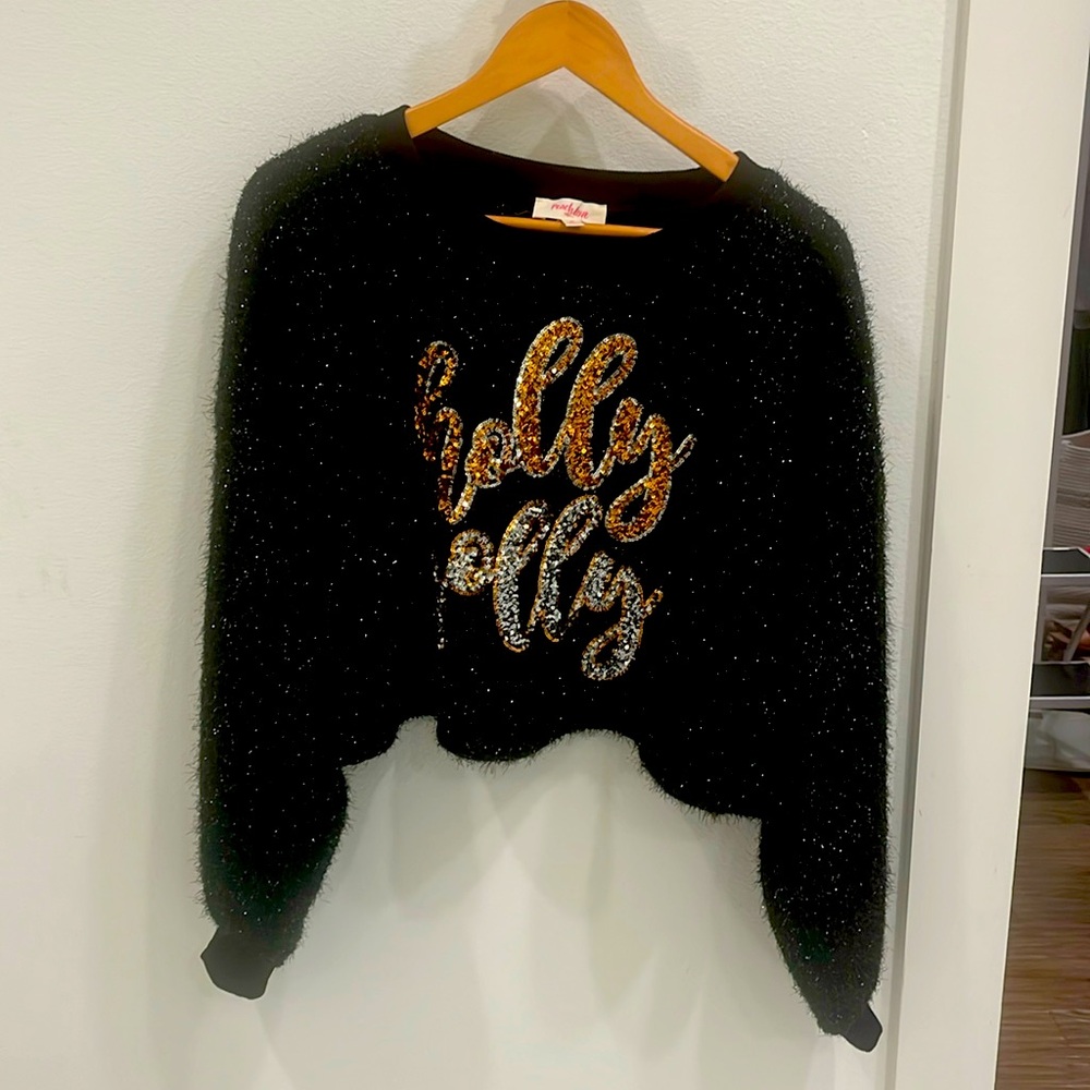 Cropped Holiday Sweater
